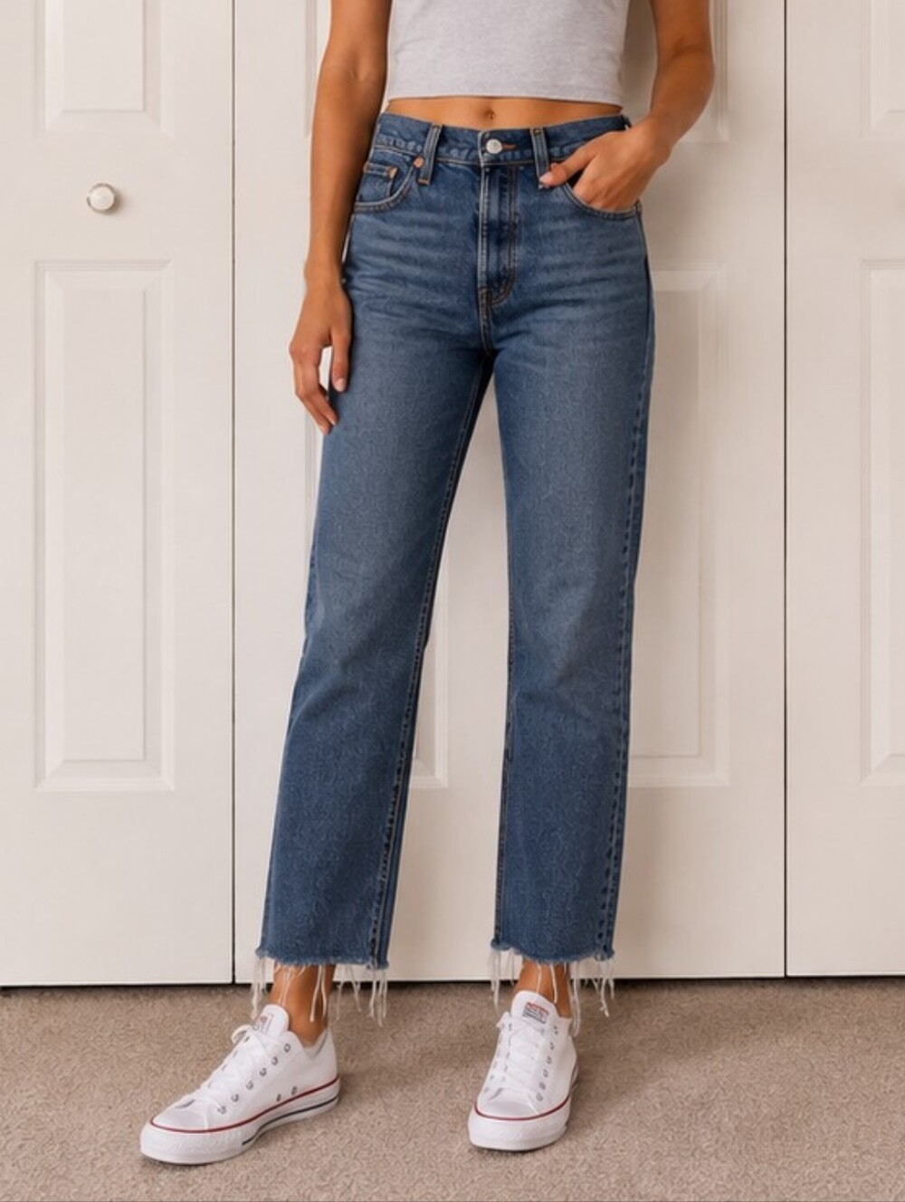 Levis Premium: "Wedgie Straight" Fit in "Love Triangle"
